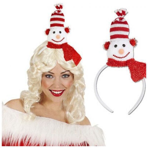 Snow Man Headband Christmas Weihnachtshaarreif Winter Headdress Accessory