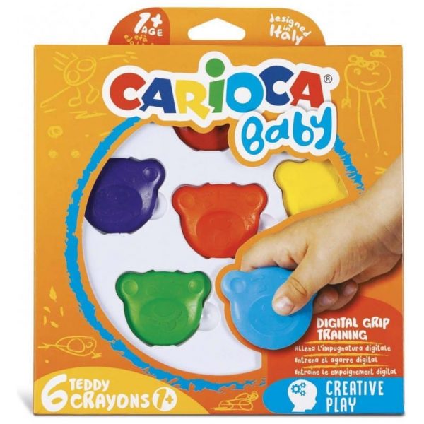 baby teddy bear shape crayons  pieces