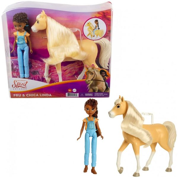 spirit untamed doll with horse pru and chica linda