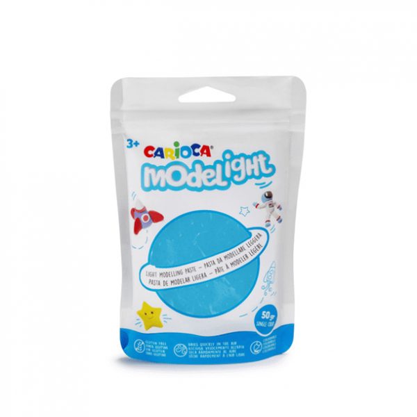 carioca pasta modelight  gr monocolore azzurro