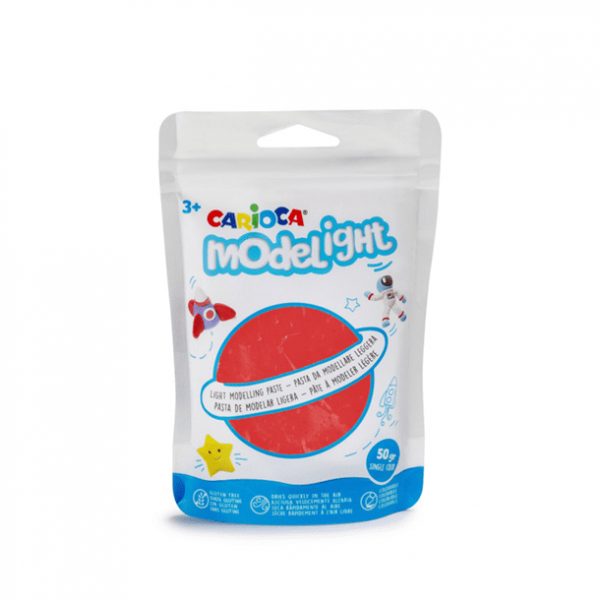 carioca pasta modelight  gr monocolore rosso