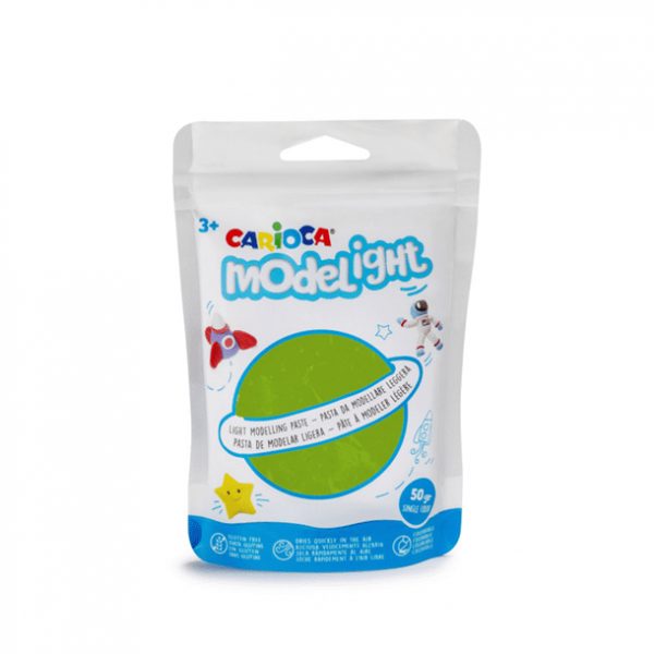 carioca pasta modelight  gr monocolore verde chiaro