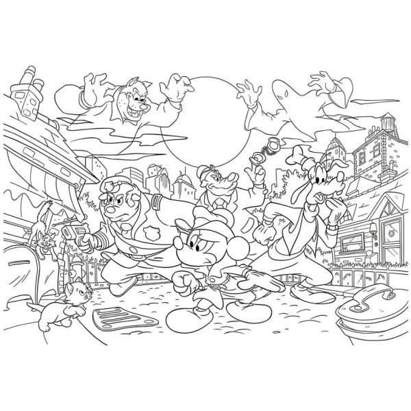 lisciani παζλ double face mickey detective τεμ