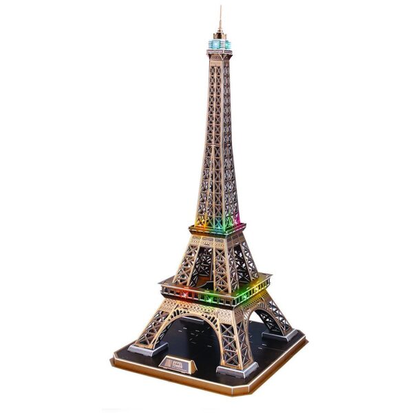 cubicfun d pazl eiffel tower me led tem